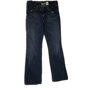 Gap Curvy Flare Mid-Rise Stretch Jeans Womens Size‎ 2 Dark Blue Wash 29X32 Y2K